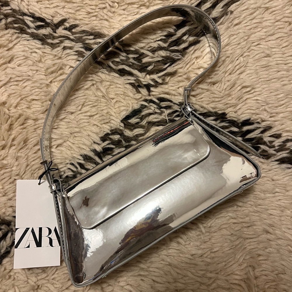 ZARA SILVER PURSE